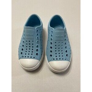 Native Shoes Jefferson Sneaker Unisex Flux Blue/Shell White Size 9